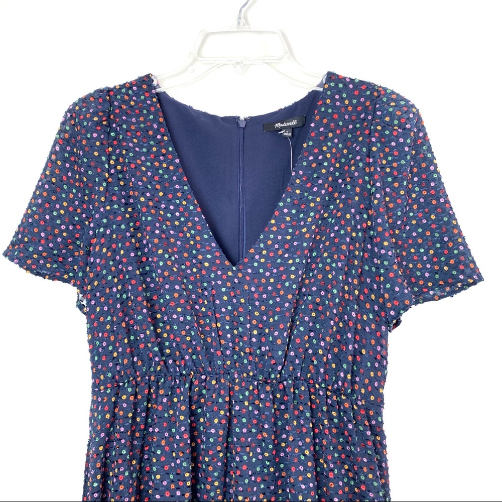 NWT Madewell Flutter-Sleeve Ruffle-Hem Dress - Picture 7 of 8